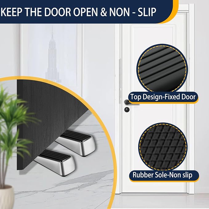Strongest Door Stopper for Bottom of Door, Heavy Duty Door Stop Wedge Made of - Image 5