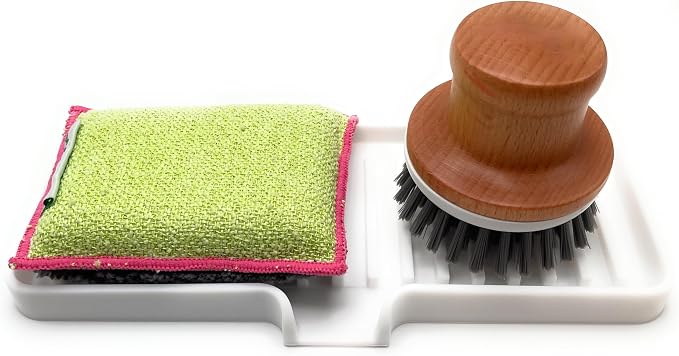 Happitasa Silicone Soap Dish Tray and Sponge Holder - Image 4