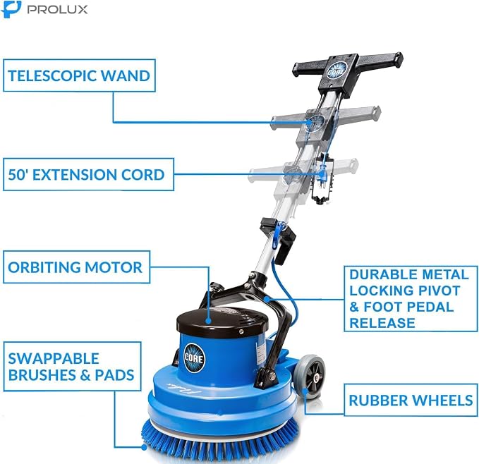 Prolux Core Heavy Duty 15 inch Floor Buffer Scrubber and Polisher Cleaning - Image 3