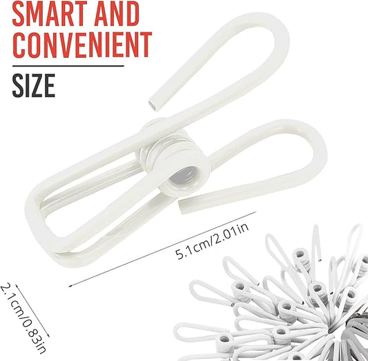 30 Pack White Chip Bag Clips for Food - Image 2