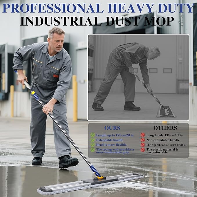 36" Commercial Mop for Floor Cleaning, Masthome Heavy Duty Industrial Mop - Image 3