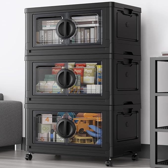 BROVIEW 360Qt Lockable Stackable Storage Bins by BROVIEW-EnjoytheArtofLife
