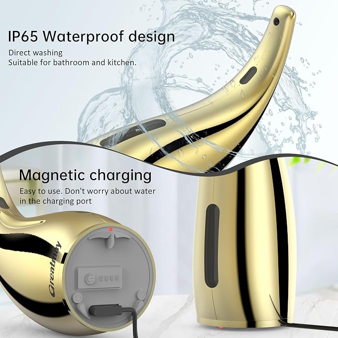 Adjustable Automatic Soap Dispenser Touchless, 4 Adjustable Levels Touchless - Image 4