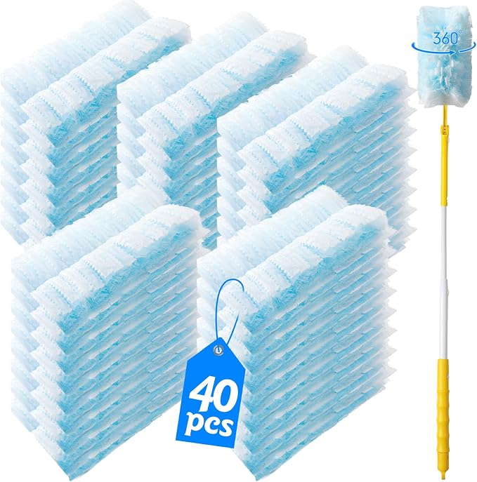 40 Count 360° Heavy Duty Duster Refills Compatible by Senowi