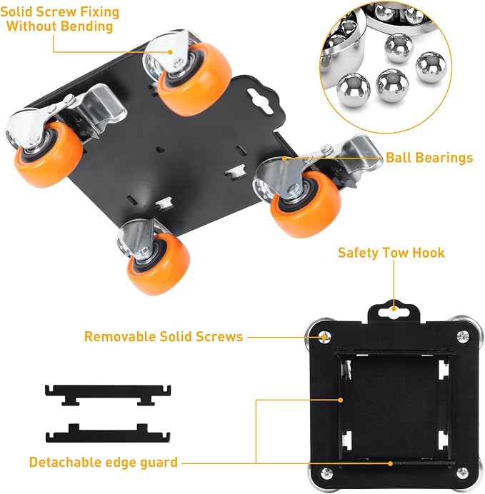 Furniture Movers with 4 Wheels, Heavy Duty Furniture Lift Mover Tool Set with - Image 2