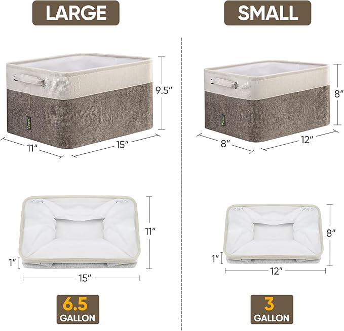 BALEINE 1 Pack Fabric Storage Bins - Image 2