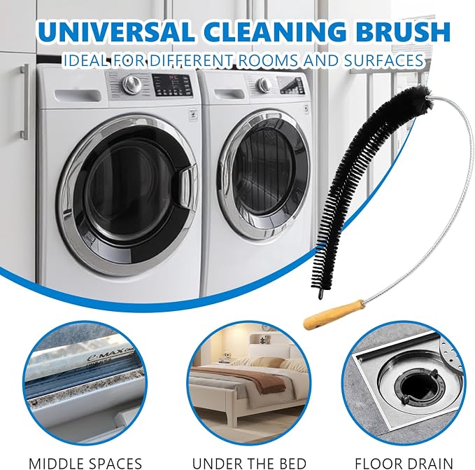 Dryer Lint Brush Vent Cleaner Tool 47.2 Inch Extra Long Flexible - Image 3