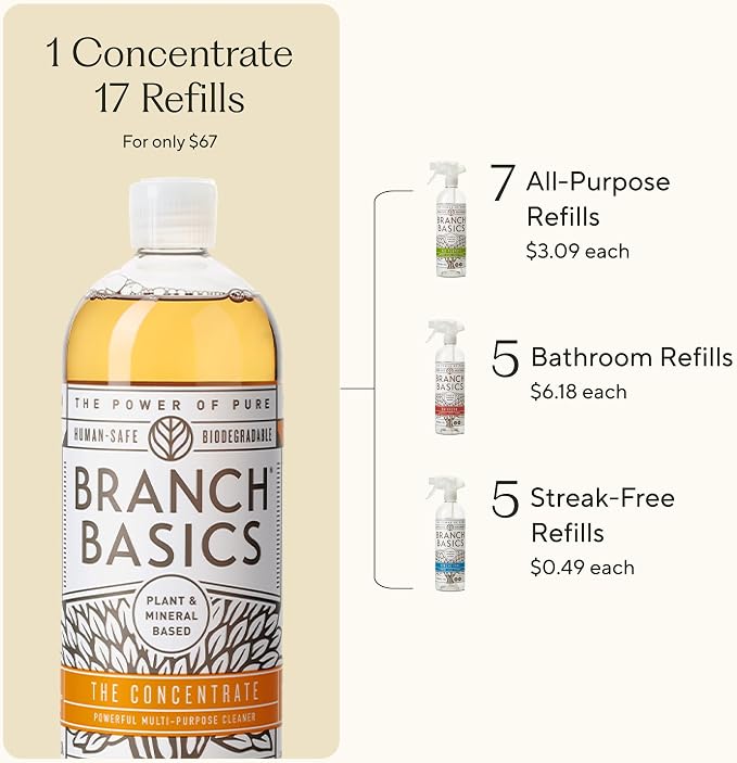 Branch Basics Cleaning Essentials Kit: All Purpose Spray, Glass Cleaner - Image 6