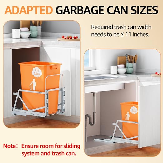 Pull Out Trash Can Under Cabinet Kit - Image 4
