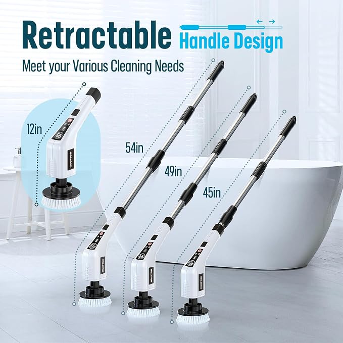 Electric Spin Scrubber, Cleaning Brushes - Image 2
