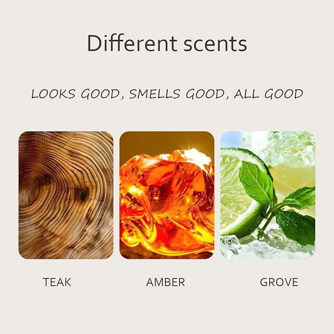 Car Air Freshener, Stone Air Freshener, Odor Eliminator, Amber Scent Refill - Image 3