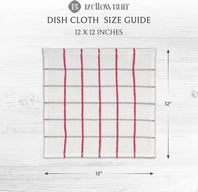 100% Cotton Terry Dish Cloth & Dish Towel, 6 Pack, Super Soft and Absorbent - Image 4