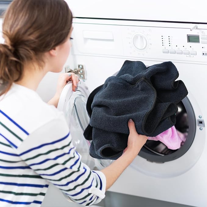 Tanlade Microfiber Cleaning Cloth Cleaning Rags Reasonable Kitchen Towels - Image 6