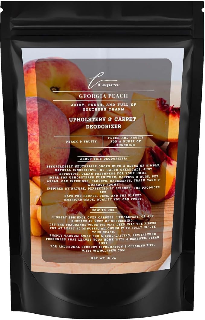 Georgia Peach Carpet Freshener Powder: Powerful Odor Eliminator by Lapew