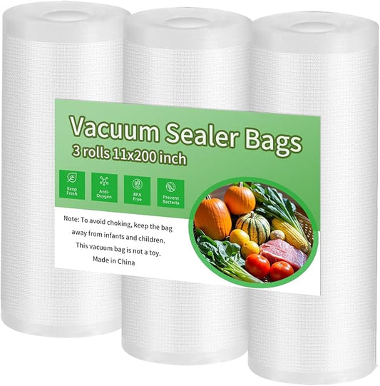 Premium Vacuum Sealer Bags, 11x 200 inches, BPA Free & Heavy Duty Vacuum by Unknown