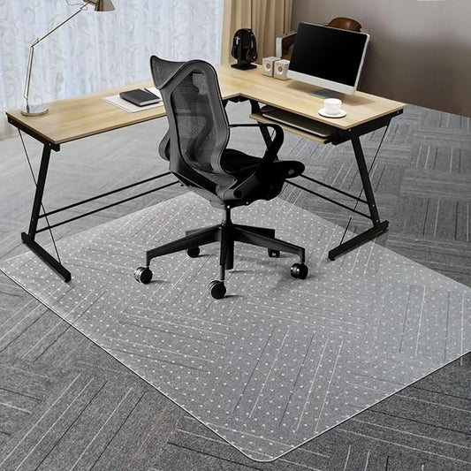 Vicwe Large Office Chair Mat for Carpeted Floors，60"X48" Rectangle Desk Chair by Vicwe