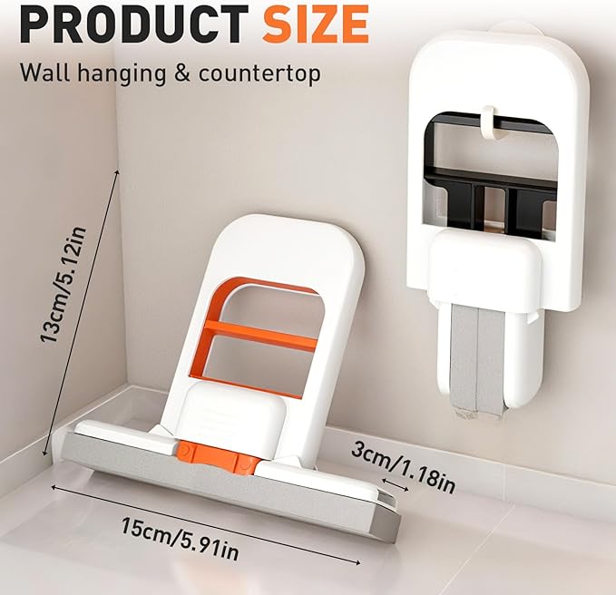 Mini Foldable Desktop Mop, 2026 New Portable Cleaning Sponge Mop - Image 2