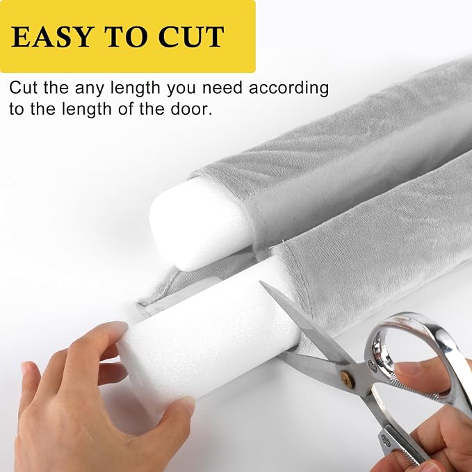 fowong Door Draft Stopper Double Side Adjustable Seal Bottom of Doors 30" to - Image 4