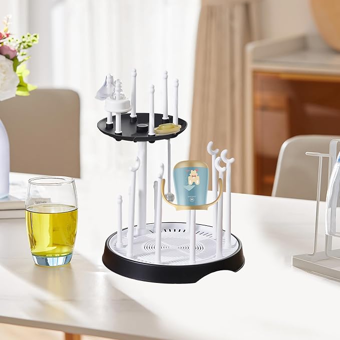 Baby Bottle Drying Rack, Double-Layer Bottle Drying Rack, Hold Up to 16 Baby - Image 6