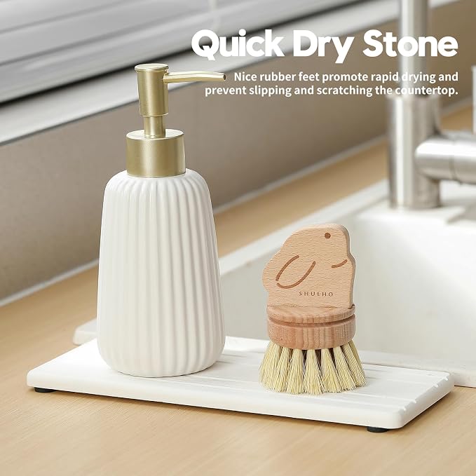 2PCS Diatomite Quick Stone Drying Tray Mat - Image 2