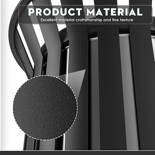 17Gallon Round Large Outdoor Trash Can, Heavy Duty Metal Slatted Garbage Can - Image 2