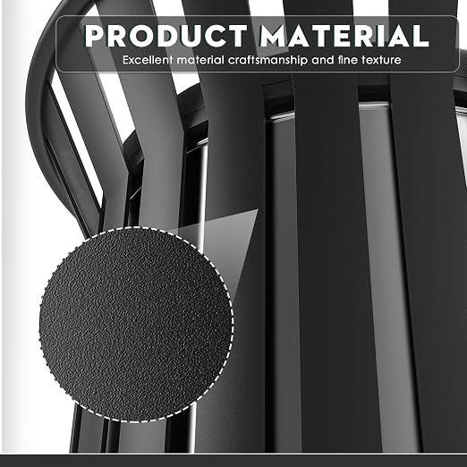 8Gallon/30L Commercial Outdoor & Indoor Metal Trash Can, Outdoor Slatted Trash - Image 4