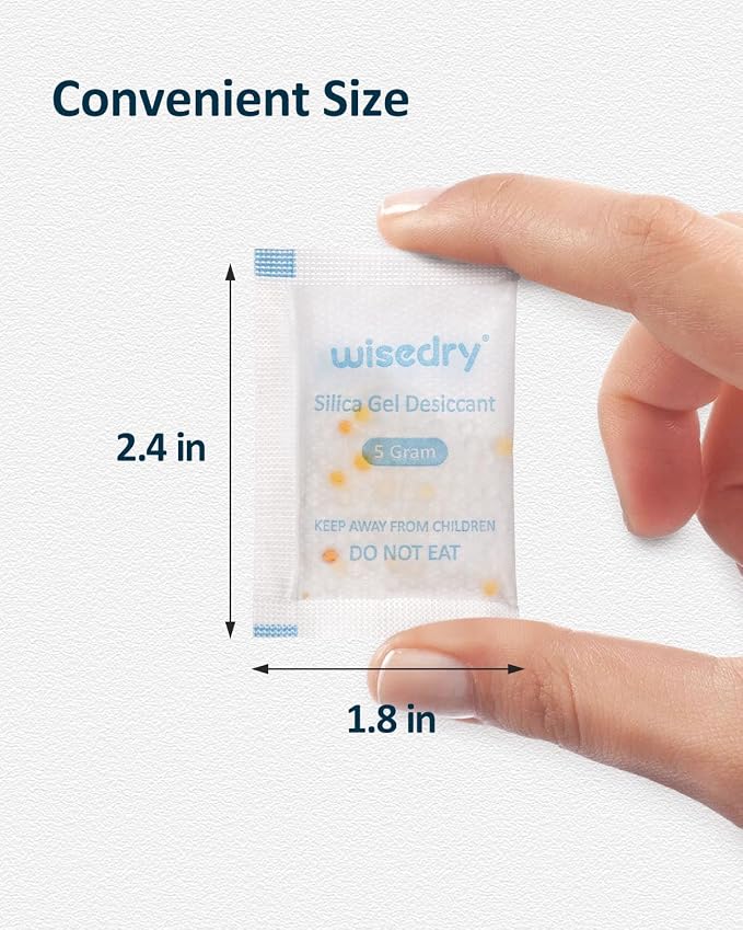 5 Gram Food Grade Silica Gel Packs Rechargeable Desiccant Dehumidifiers Pouches - Image 6