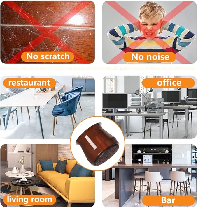 32 Pcs Silicone Chair Leg Floor Protectors - Image 8