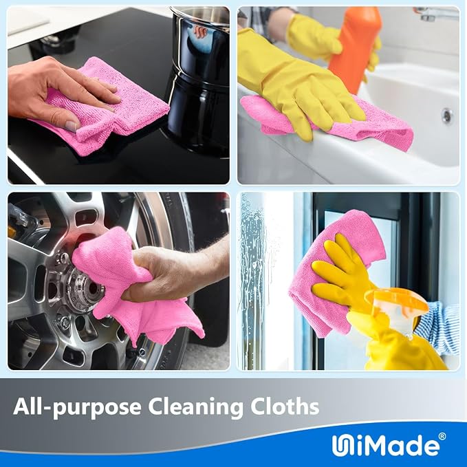 Microfiber Cleaning Cloth, 100 Sheets Microfiber Towels - Image 7