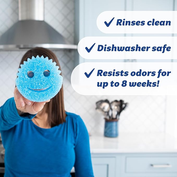 Scrub Daddy 6 Kitchen Sponges & 1 Daddy Caddy Dish Sponge Holder - Image 5