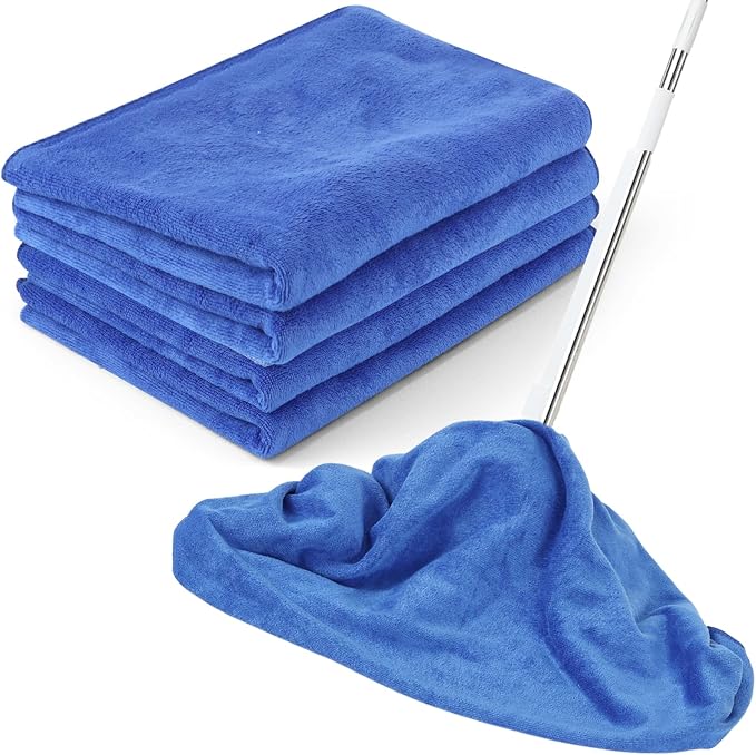 4 Pack Extra Large Microfiber Cleaning Cloths 20"x30", Lint-Free Reusable Towels by Unknown