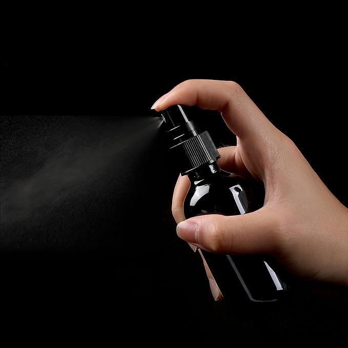 Black Glass Small Spray Bottle 2 oz 24 Packs, Fine Mist Sprayer Small Clear - Image 3