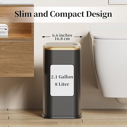 2.1 Gallon Bathroom Trash Can - Image 4