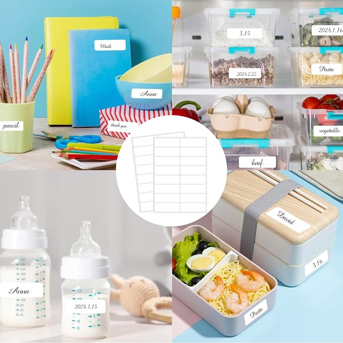 Blank Removable Labels, 1x3 Inch White Freezer Labels - Image 4