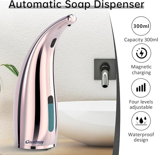 Adjustable Automatic Soap Dispenser Touchless, 4 Adjustable Levels Touchless - Image 2