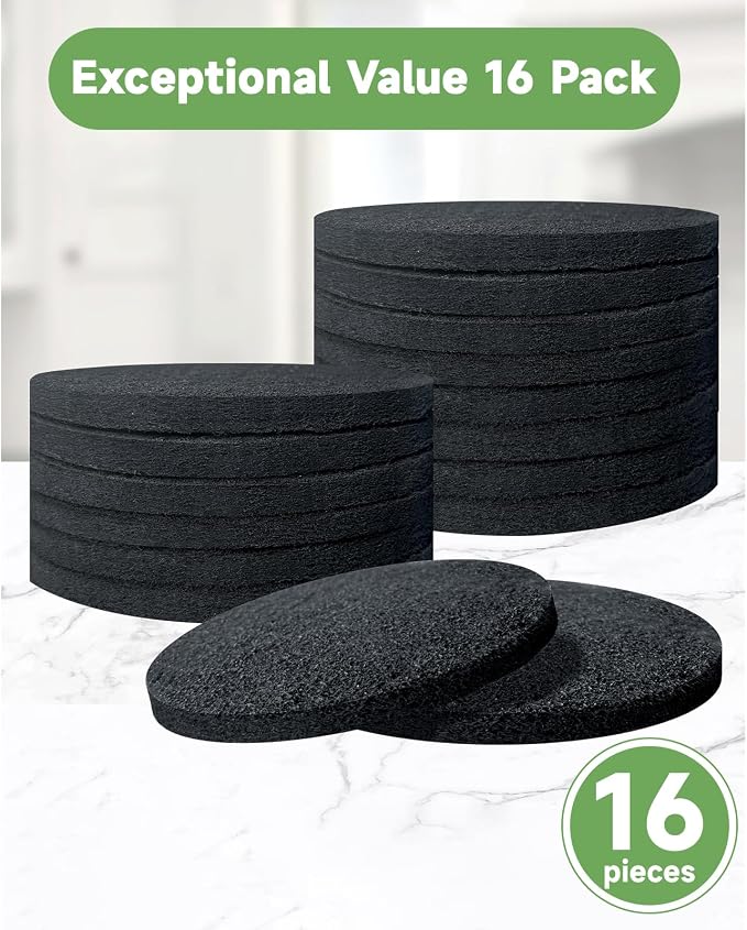 6.7 Inch Charcoal Filters for 16 Pack Kitchen Countertop Compost Bins - Image 6