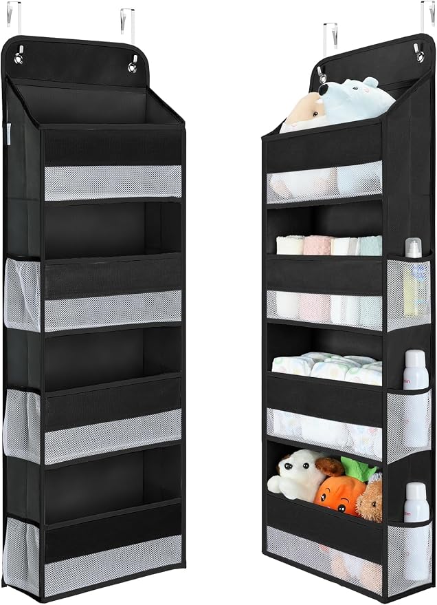 Yecaye 1 Pack Over the Door Organizer, 35.2lbs Load Toy Stuffed Animal Storage by Yecaye