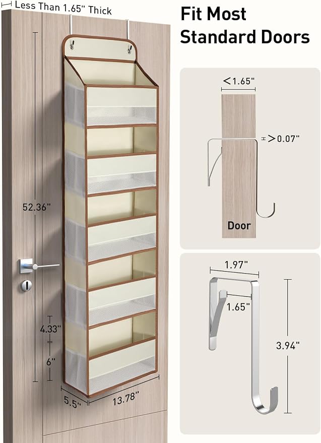 Yecaye 1 Pc 5 Tier Over the Door Organizer - Image 7