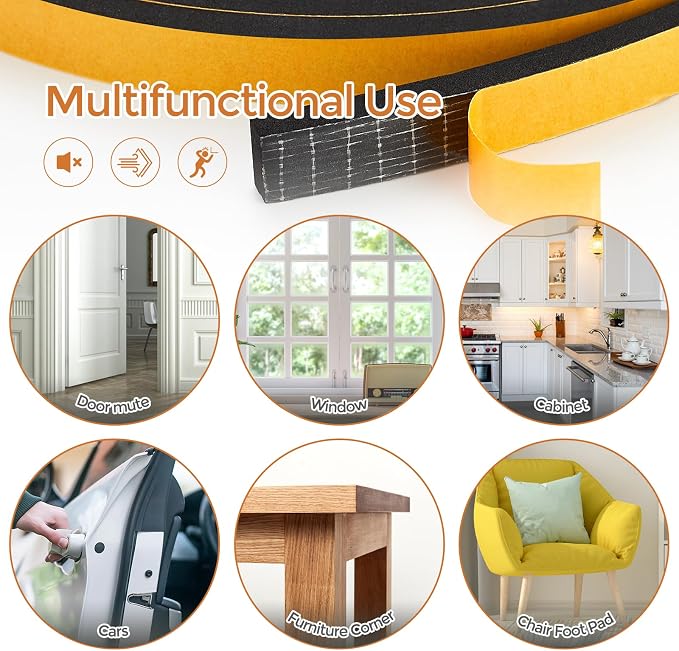 10 Feet Weather Stripping Door Seal, Window Insulation - Image 8