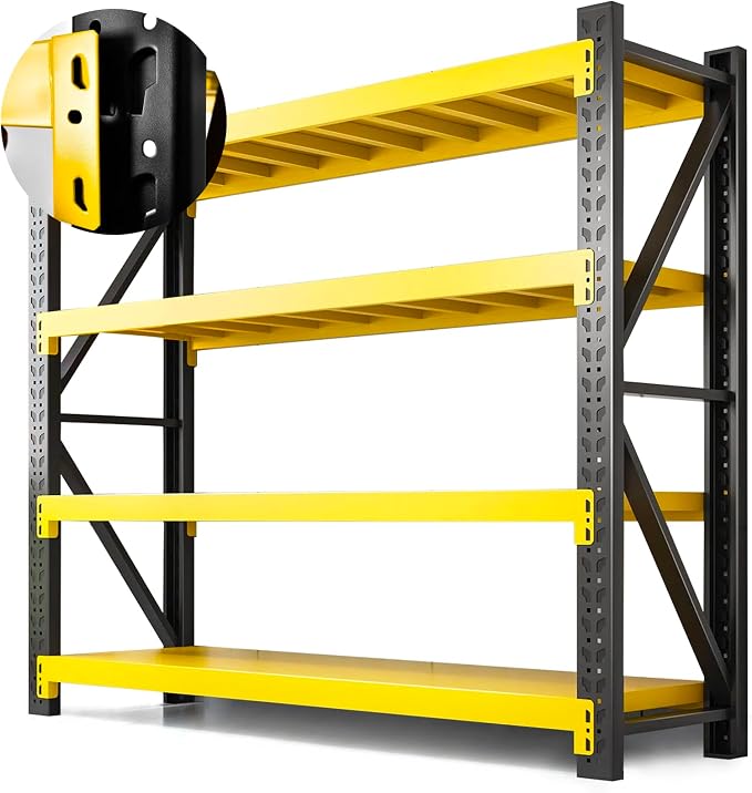 5000lbs Load Capacity, Heavy Duty 4-Tier Steel Shelving Unit, Adjustable by Unknown