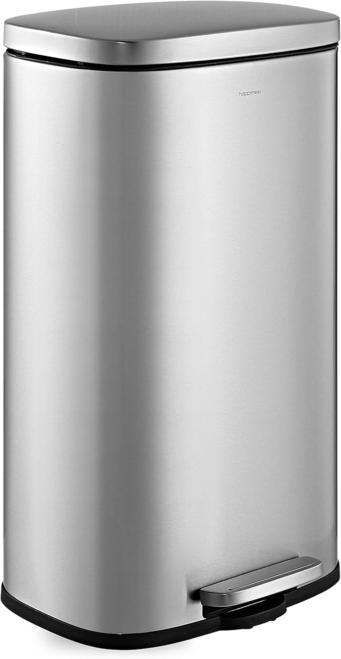 happimess HPM1011A Curtis 8-Gallon Step-Open Trash Can by Happimess