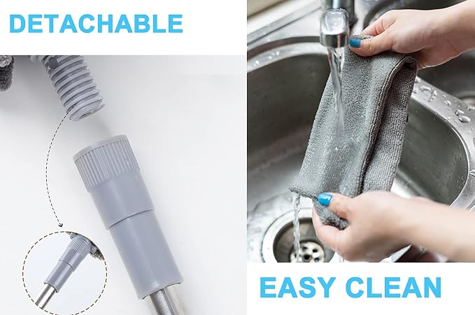Upgraded Under Appliance Cleaning Gadgets, Microfiber Gap Duster, Skinny Flat - Image 7