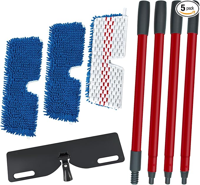 Microfiber Mops for Floor Cleaning, Flat Mop for Wet & Dry Use, Dust Mop for by DLAIMI