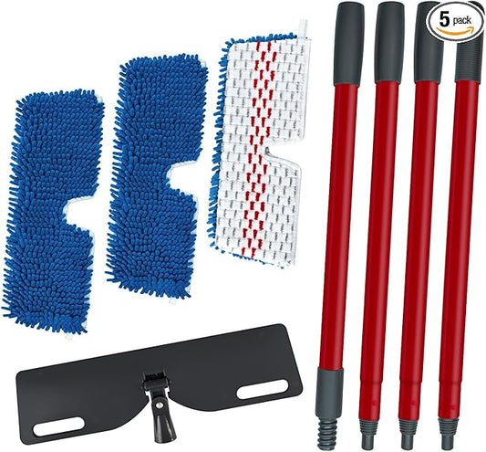 Microfiber Mops for Floor Cleaning, Flat Mop for Wet & Dry Use, Dust Mop for by DLAIMI