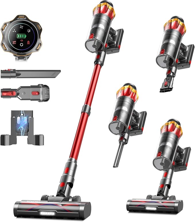 Cordless Vacuum Cleaner, 600W/50KPa/70Mins Vacuum Cleaners by Unknown