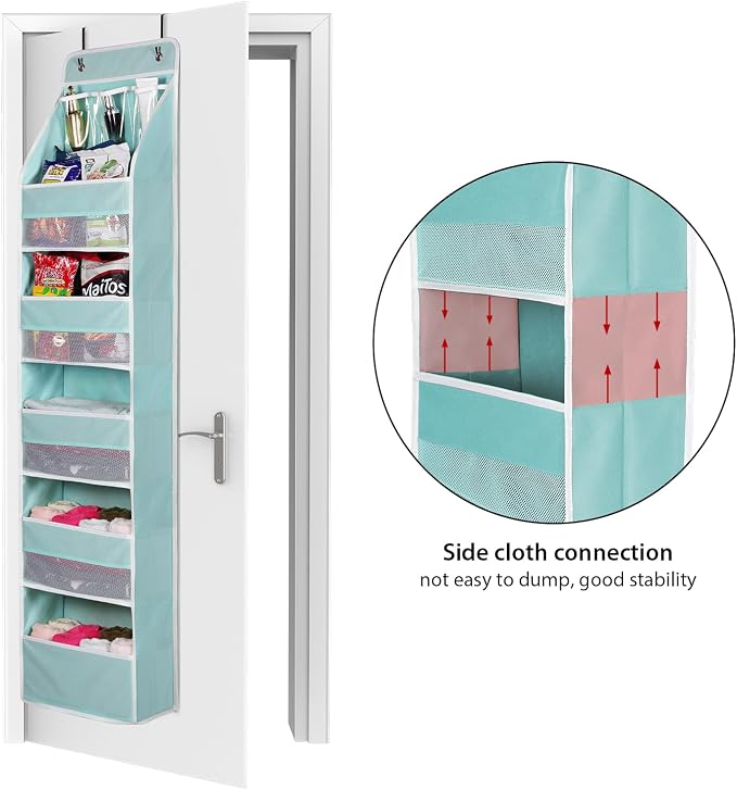 Univivi 6-Shelf Over Door Hanging Organizer Fabric Baby Door Storage - Image 4