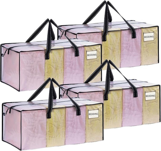 VENO 4 Pack Moving Bags Extra Large Storage Bags by Veno