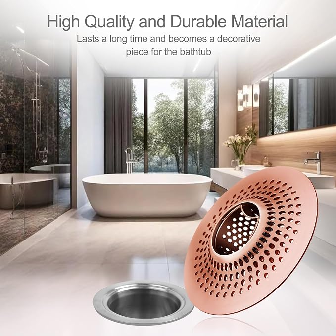 LEKEYE Shower Drain Hair Catcher/Bathroom Drain Cover/Bathtub Drain - Image 5