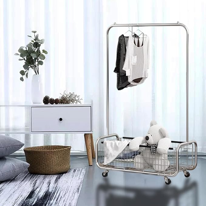 Garment Rack With Storage Baskets, Clothing Rack - Image 7