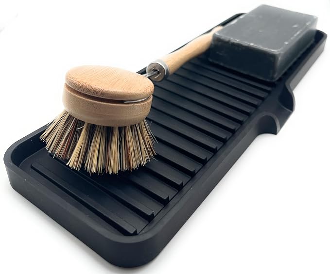 Happitasa Silicone Soap Dish Tray and Sponge Holder - Image 3